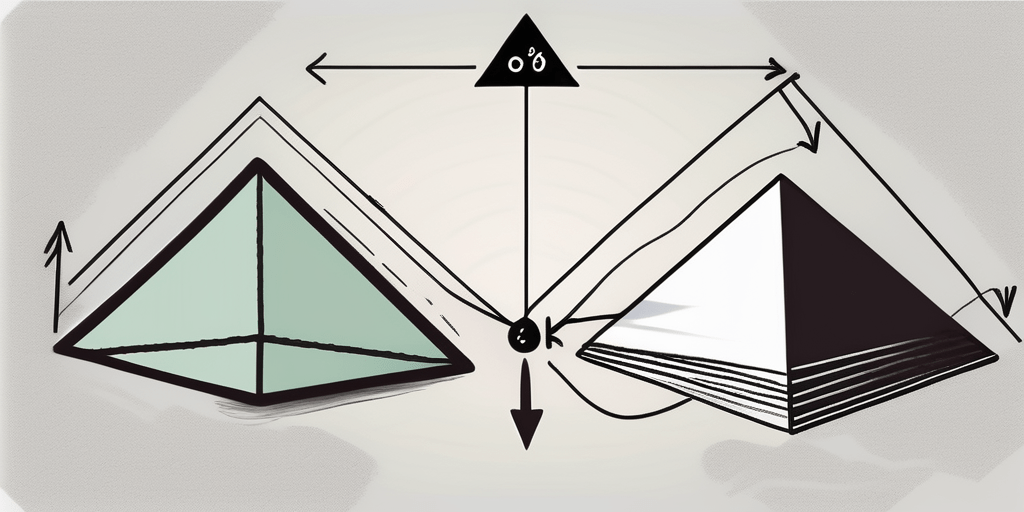 Two contrasting pyramids